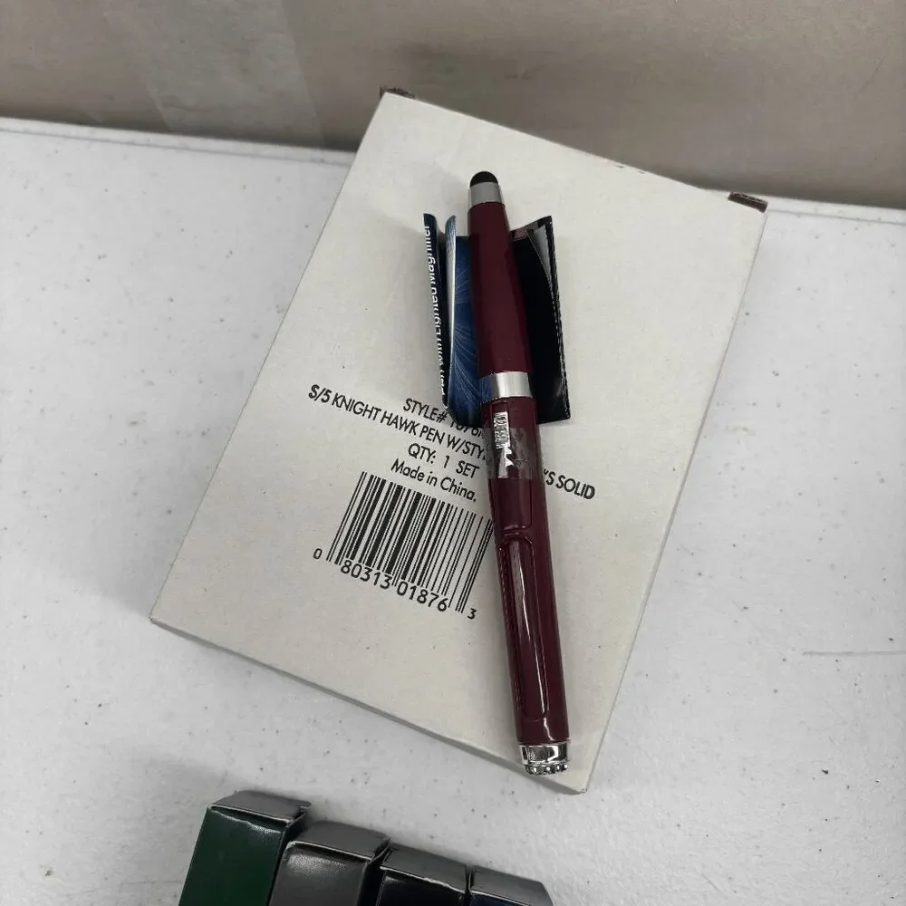 Bell Howell 5 New Knight Hawk Pens 1 of Each Color‎ Red Green Gray Black Blue